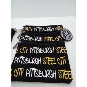 Wristlet Pittsburgh Steel City by Robin Roth